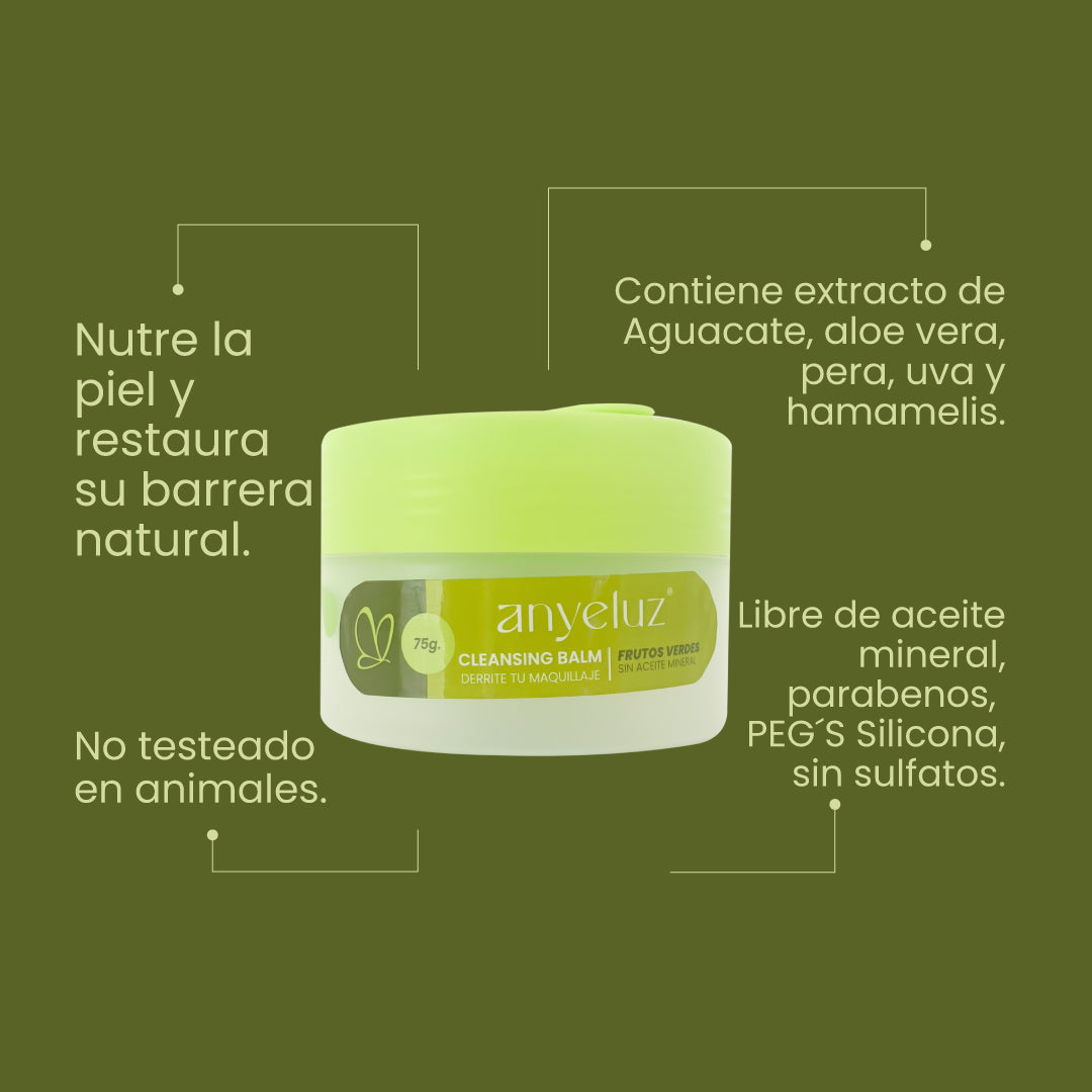 DESMAQUILLANTE DE FRUTAS VERDES (BÁLSAMO LIMPIADOR) ANYELUZ